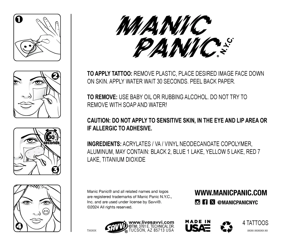 Manic Panic® Vampire™ Freckle Tattoos - Image 3